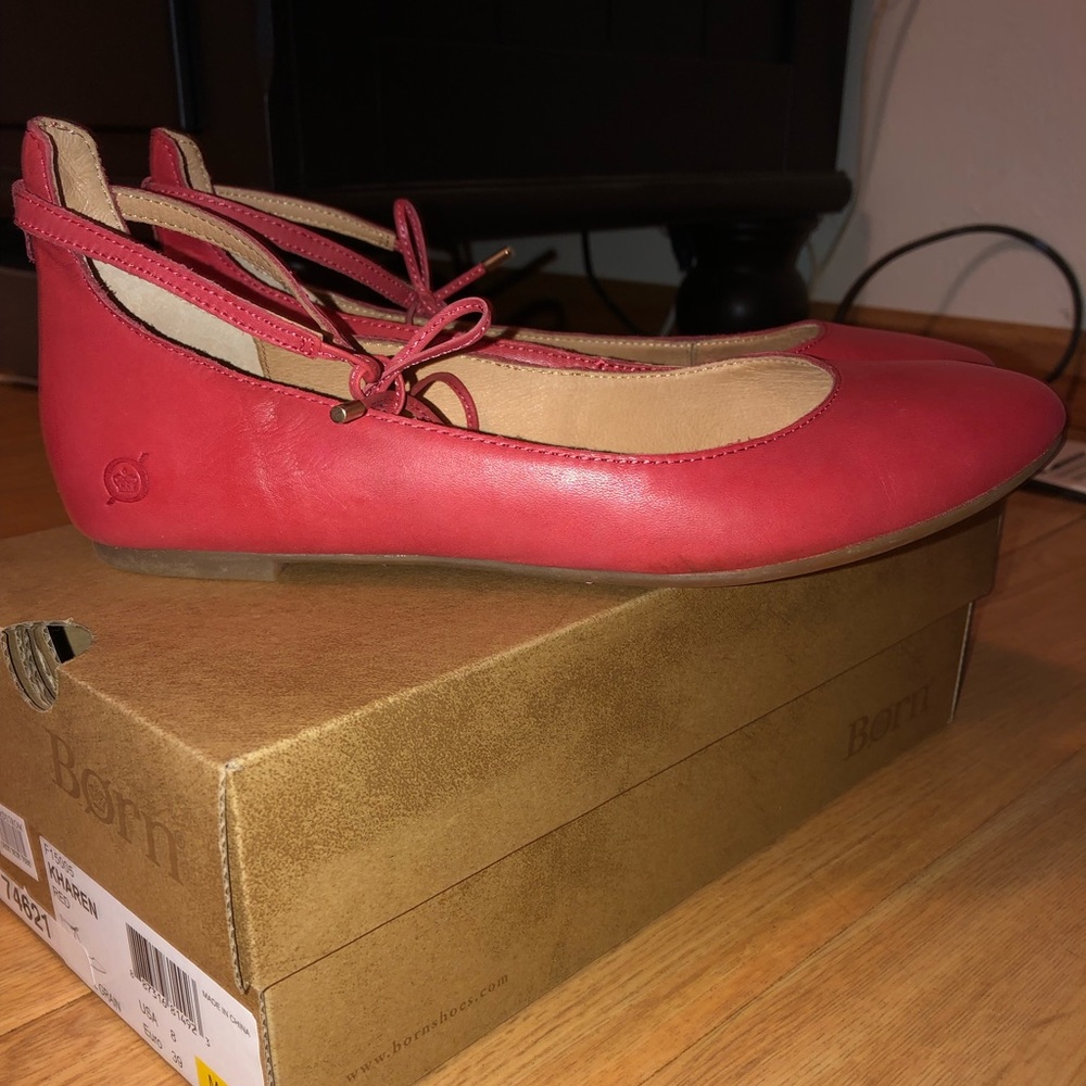 Born flats with ankle strap